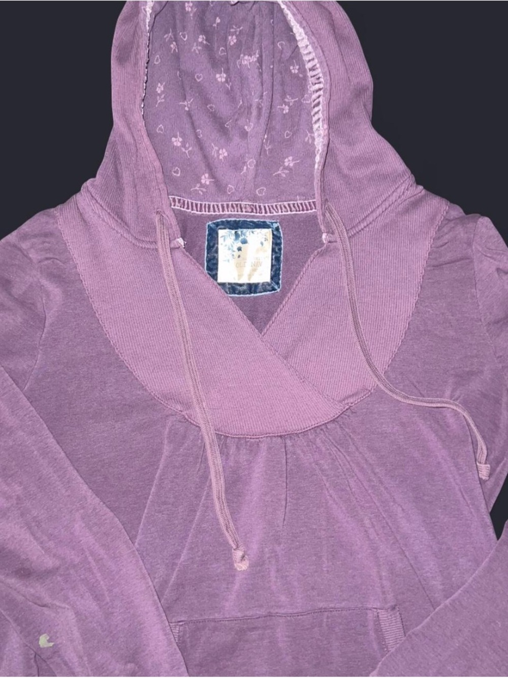 Old Navy Lavender Hooded Pullover Sweatshirt